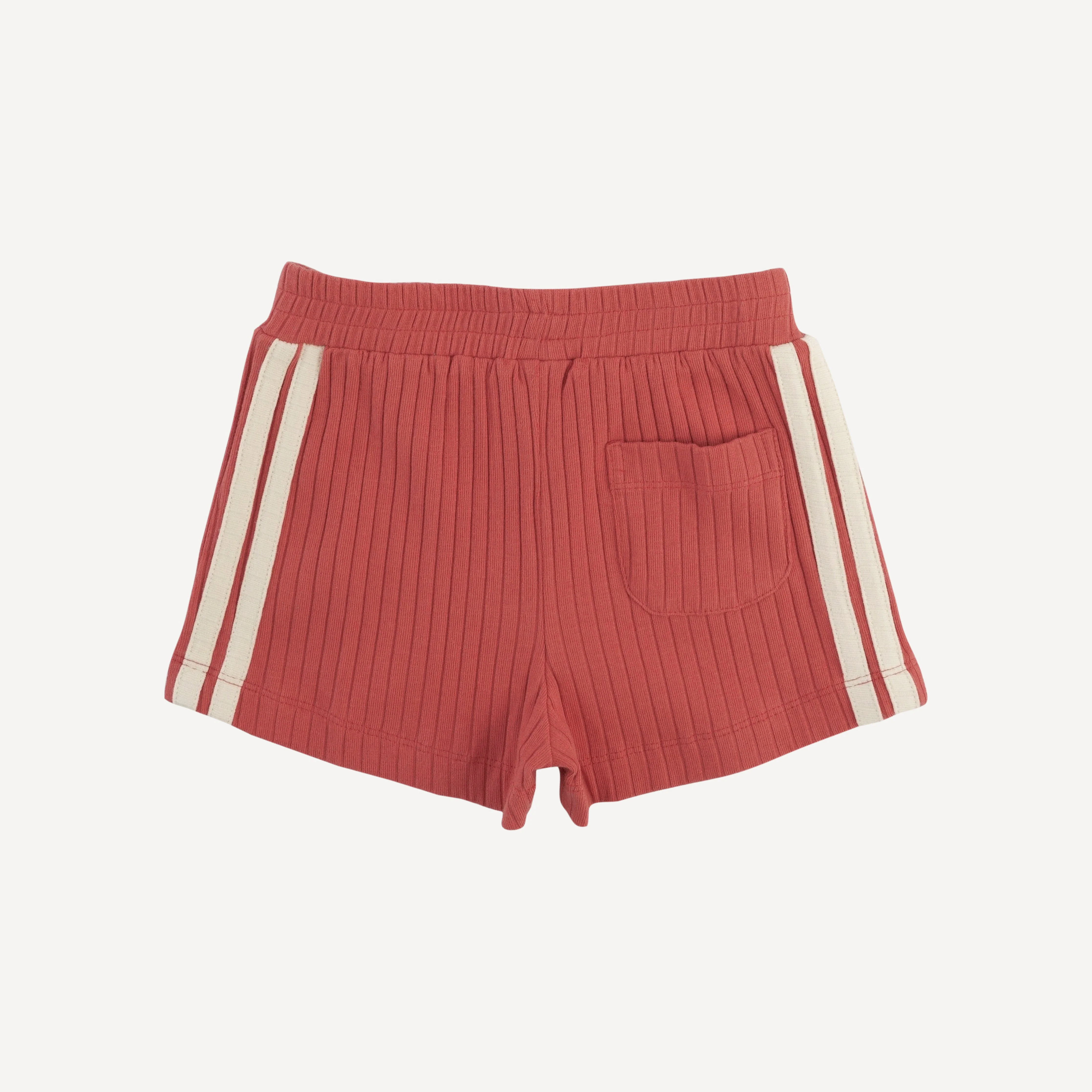 andrew short set | earthen red | organic cotton wide rib - Image 5