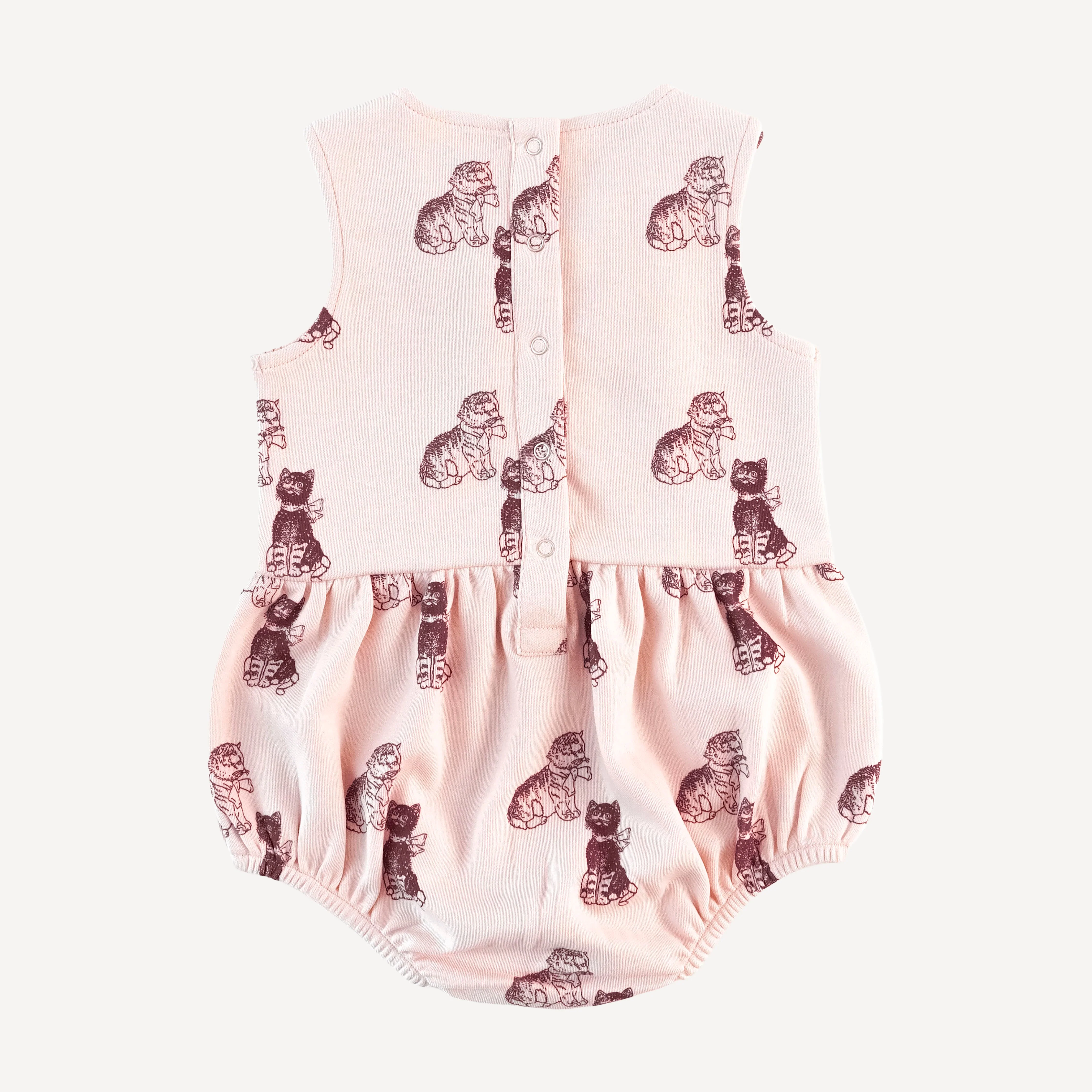 button tab bubble | vintage kitty | organic cotton interlock - Image 3