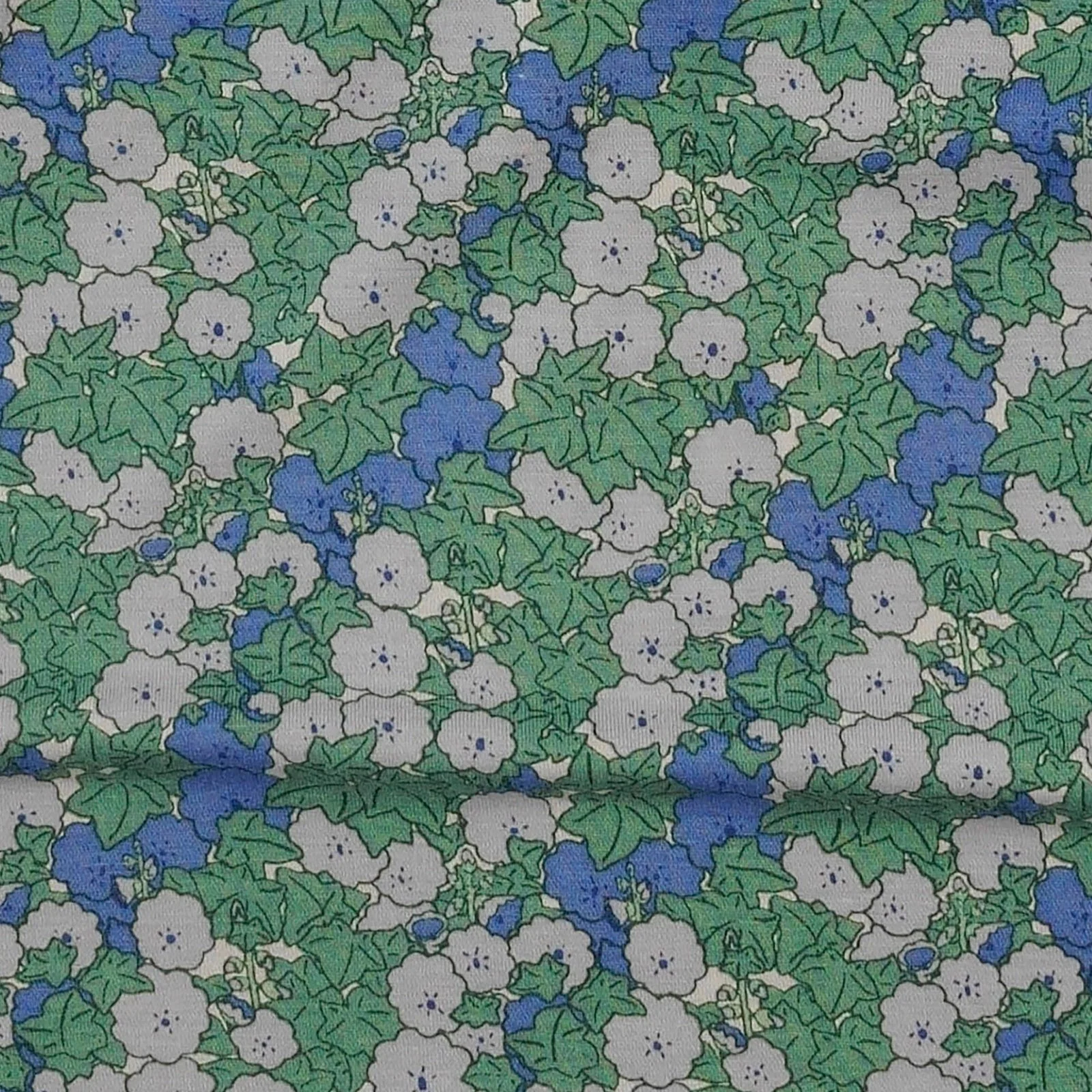 classic single layer blanket | blue ivy floral | bamboo - Image 2