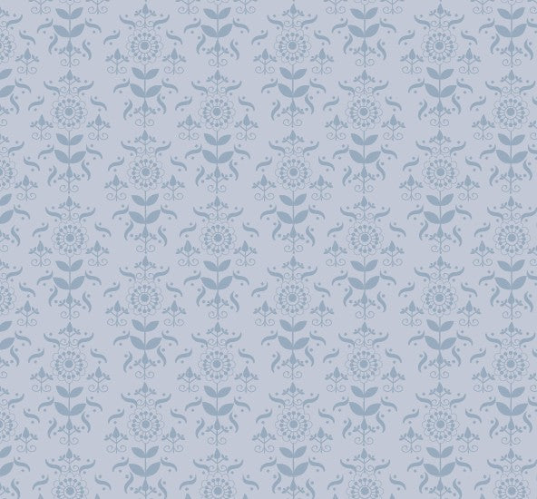 balloon jumpsuit | cornflower folk wallpaper | organic cotton gauze - Image 2