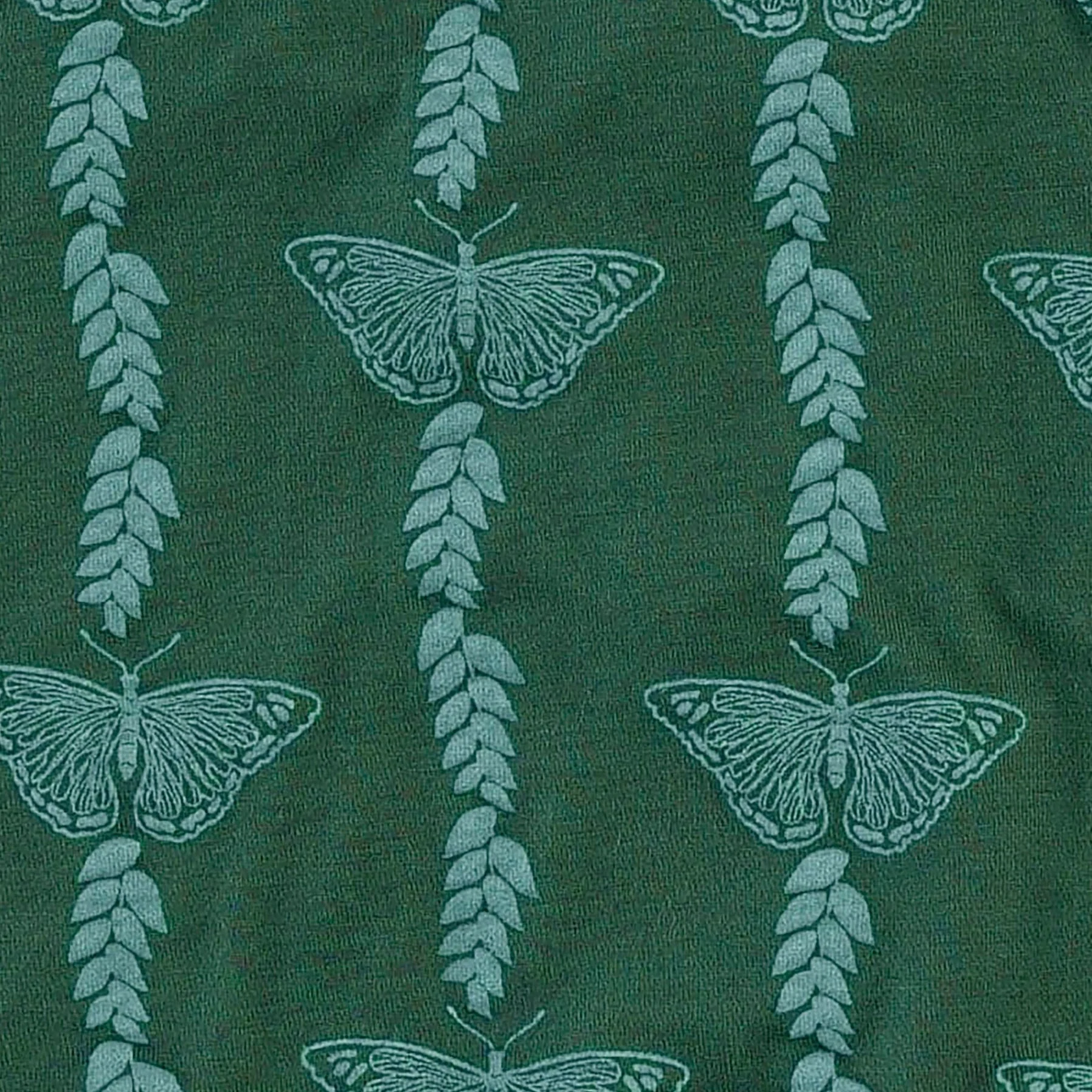 short sleeve peter pan bubble | juniper butterfly vine | bamboo - Image 2