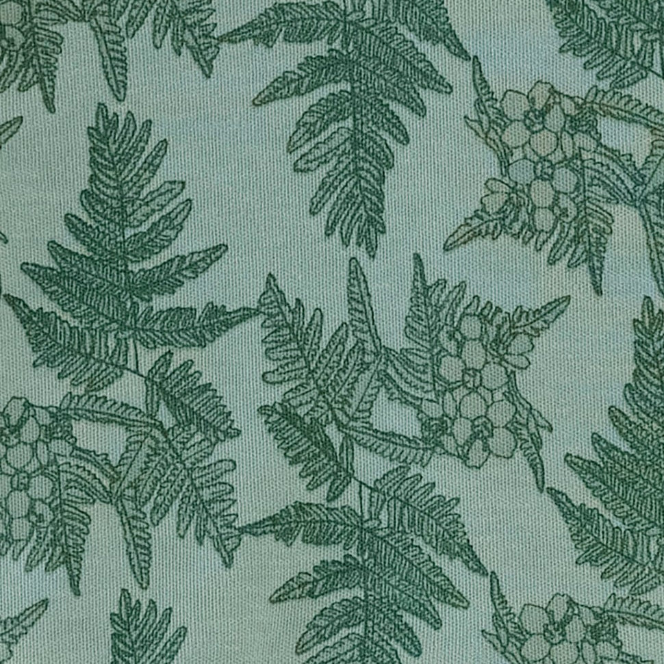 short sleeve union shortie | fern floral | organic cotton interlock - Image 2
