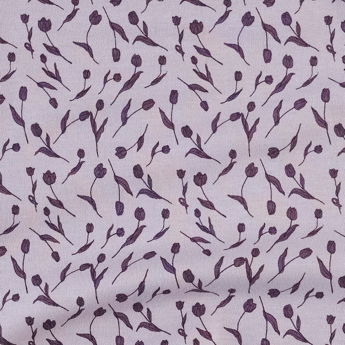 sleeveless pleated bubble dress | purple tulip | organic cotton interlock - Image 2