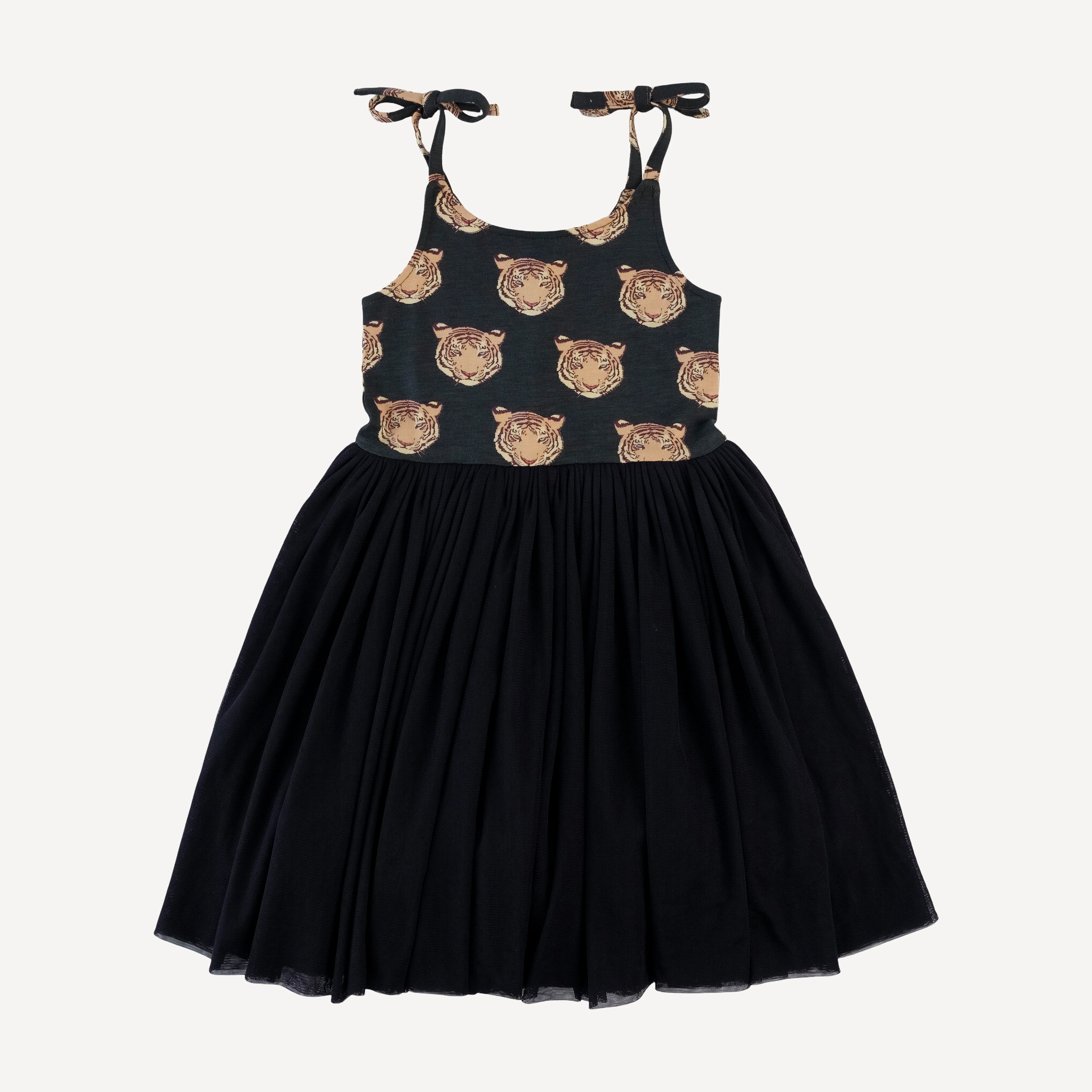 spaghetti tie ballerina tulle dress | OG tigers | bamboo